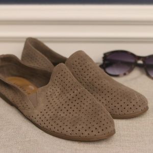 Lucky Brand Carthy Perforated Suede Leather Loafer